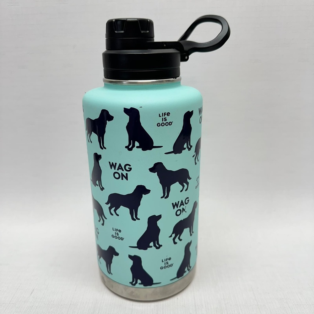 Life Is Good Wag On 50oz Wide Mouth Stainless Steel Bottle (please read)